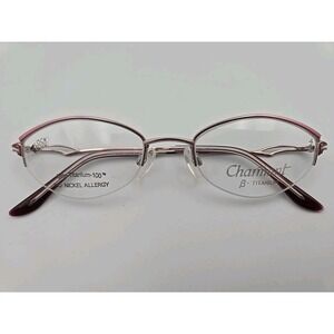 Charmant B Titanium CH8280 PK Pink 49-19-135mm Half Rim Eyeglasses (Frames Only)